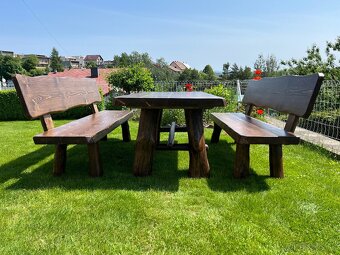 Záhradné sedenie z masívu - 3