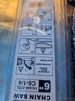 Náhradné pílové reťaze, 2 kusy + lišta - 3