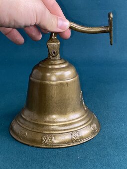 Veľký mosadzný zvonec ku dverám - 3