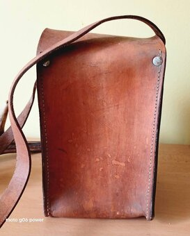 Autentická banícka kožená brašna - 3