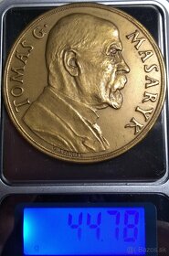 Medaila k narodeninám T.G.Masaryka 1935 - 50mm - 3