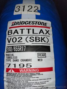 Bridgestone V02 (SBK) Slick NS Medium 200/660 a 200/655 - 3