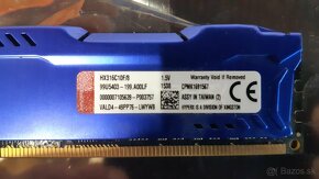2x KINGSTON HyperX Fury BLUE 8GB/DDR3/1600MHz /16GB - 3
