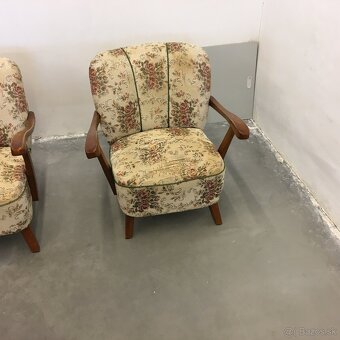 Vintage Retro kreslo HALABALA Art Deco 2ks na renovaciu - 3
