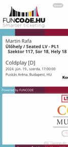 ★★ Coldplay Budapešť 19.6. - Sektor 117 ★★ - 3