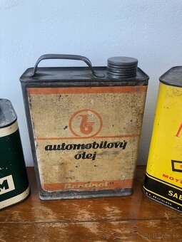 Predám originálne plechovky od olejov k starým motocyklom - 3