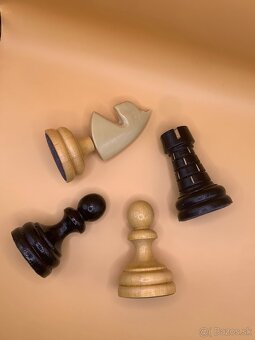 RETRO Šachové figúrky drevené - 3