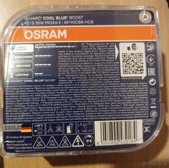 Xenónové výbojky Osram D1S cool blue - 3