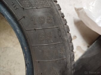 Predám zimné pneumatiky 195/65 R15 - 3