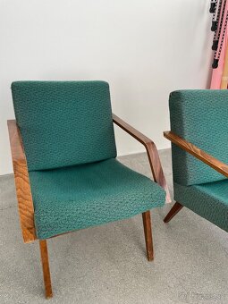 Retro zelené kreslá 70. roky - 3