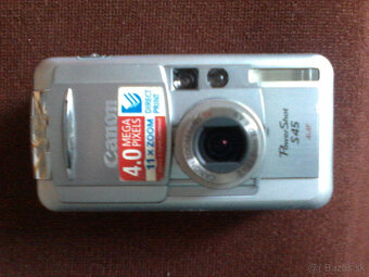 Canon PowerShot S45 Digital Camera PC1033  s nefunkčnou bate - 3