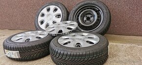 Plechové disky 4x100 a zimné Bridgestone Blizzak 185/60 R15 - 3