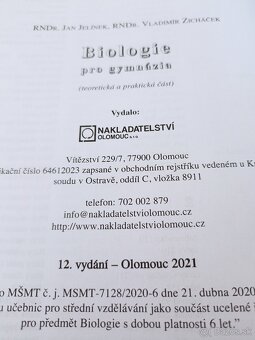 Biologia pre gymnazia 2021 doložka MŠMT - 3