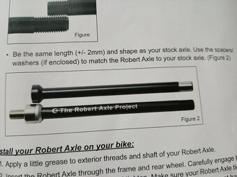 Pevná oska na ťahanie cyklovozíka Robert Axle Project - 3