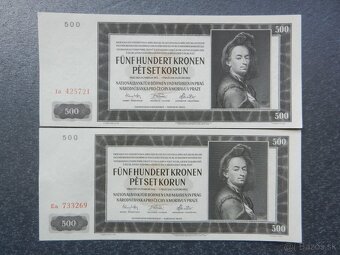 Bankovky protektorát 10 neperforované - 3