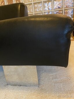 Rohová kožená sedačka - 3