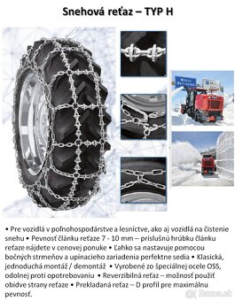 Snehové retaze dvojitá stopa - 3