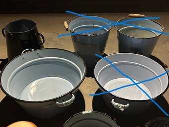 Predám smaltované a pozinkovaná hrnce na zabíjačku,zaváranie - 3