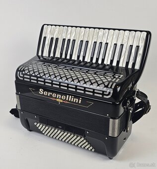 taliansky akordeon harmonika Serenellini, 96 bas 4 hlas - 3