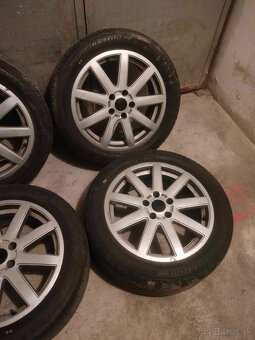 4ks alu disky 5x112 R17 pneu 225/50 r17 - 3