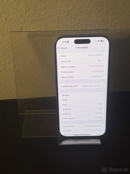 Predám Apple iPhone 16 PRO 128GB Natural Titanium - 3