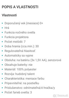 Hracia lampa na postieľko Chicco Next 2 Stars - 3