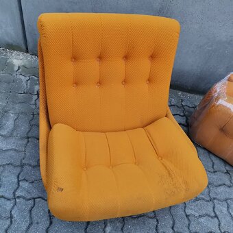 Legendarne Retro kreslo Atlantis + 3 vankuse Vintage - 3