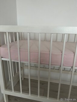 Detská postieľka 120x60 cm s matracom - 3