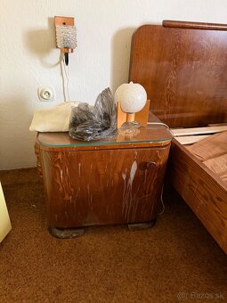 Vintage postel + nocne stoliky - 3