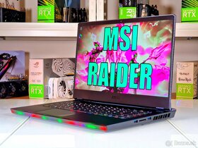 Herný notebook MSI RAIDER GE66 | ZÁRUKA | RTX 2070 8GB | i7 - 3