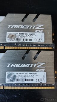 Gskill Trident Z RGB 16 GB 3600MHz CL16 Samsung B-Die - 3