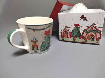 keramicka vianocna šálka s krabicou - 3