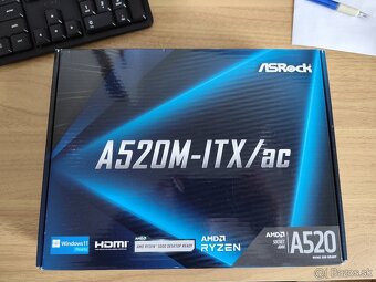 Predám základnú dosku ASRock A520M-ITX/AC - 3