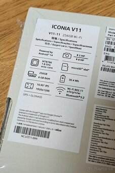 Predám nový tablet ACER Iconia Tab V11 (256GB) - 3
