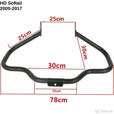 Padací rám s předkopy HD Dyna,Sportster,Softail,Touring. - 3