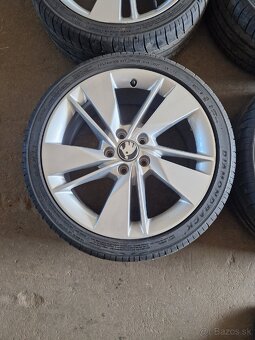Alu disky 5x112 R18 aj pneumatiky 225/40 R18 - 3