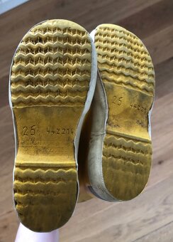 —————-Žlté unisex gumáky Bergstein 25, 3.50 E———— - 3