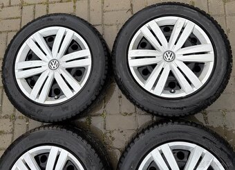 Zimná sada 5x112 r16 VW group 205/60 R16 96H + ORIG PUKLICE - 3