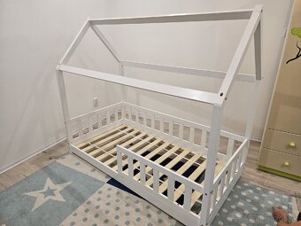 Detská Montessori Domčeková Posteľ s matracom - 3