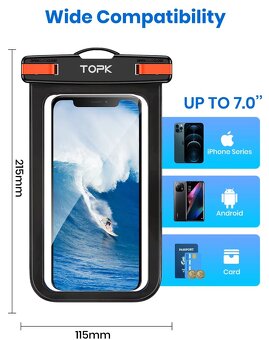 Vodeodolné púzdro pre mobil,novy - 3