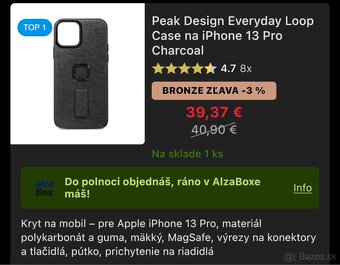 Kryt (case) na iPhone 13 pro  Peak Design - 3