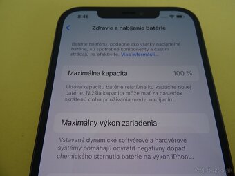 iPhone 12 PRO MAX 128GB BLUE - ZÁRUKA 1 ROK - 100% BATERIA - 3