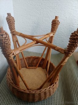 Ratanovy stolcek, vyska 35 cm - 3