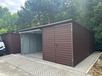 Plechová garáž 5x5m - 3
