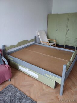 Krásna drevená postel v Provensálskom štýle - 3