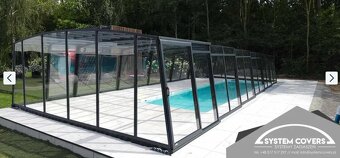 Zastrešenie bazéna, bazénu, 500 x 1280 x220 cm - System Cove - 3