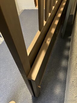 Dvojitá posteľ, DUB masív, IKEA HEMNES 180x200- tmavo hnedá - 3