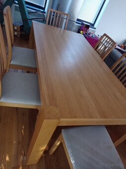 Predám hnedý drevený stôl. 180x91 cm - 3