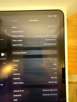 iPad Air 11” (M2) 256GB Wifi, Starlight/ zlaty - 3