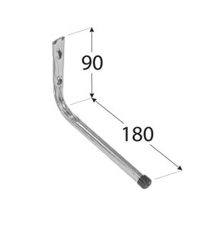 Hák rovný HPP 180 / 90x180mm - 3